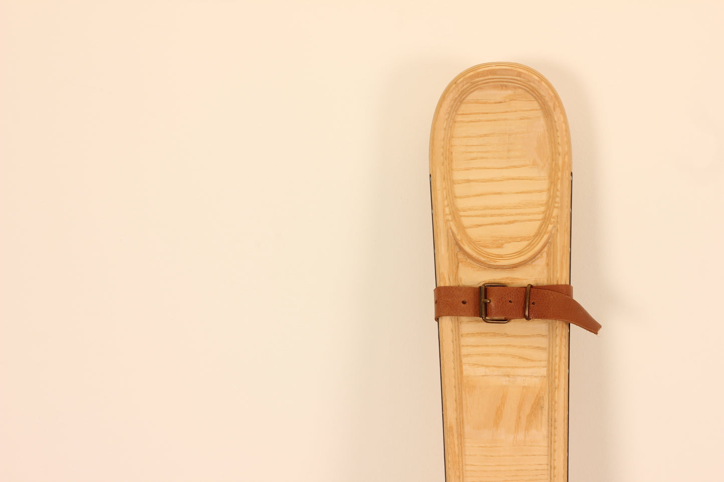 leather ski strap